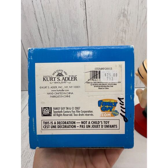 Nutcracker Stewie Griffin Kurt Adler 2007 Family Guy Christmas Collectible Box - Picture 7 of 10